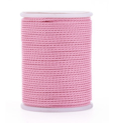 Fil de jade/nylon tressé - rose pâle