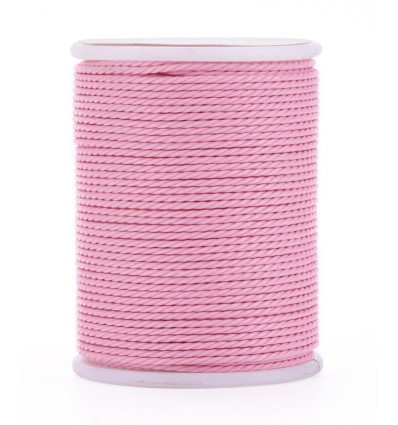 Fil de jade/nylon tressé - rose pâle