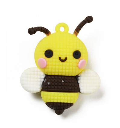 Pendentif abeille en silicone