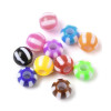 Lot de perles petits fleurs margueritte en acrylique (20pcs)