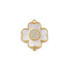 Pendentif oeil articulé + zircon vert
