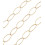 Chaine maille ovale - acier inoxydable (10 cm)