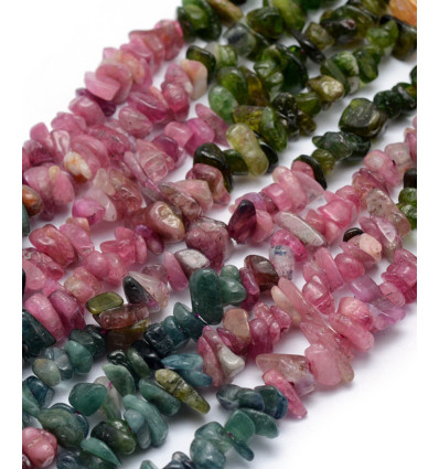 Chapelet pierre chips - aventurine verte