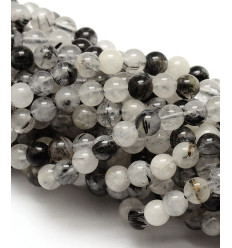 8mm - Chapelet pierre - quartz rose