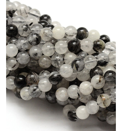 8mm - Chapelet pierre - quartz rose