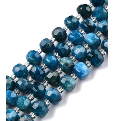 8x6mm - apatite - Chapelet de pierres