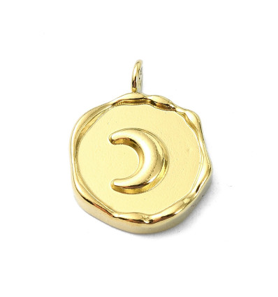 Ø12mm - Pendentif médaille lune
