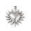 Pendentif petit coeur rayonnant