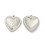 Pendentif gros coeur martelé