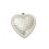 Pendentif gros coeur martelé