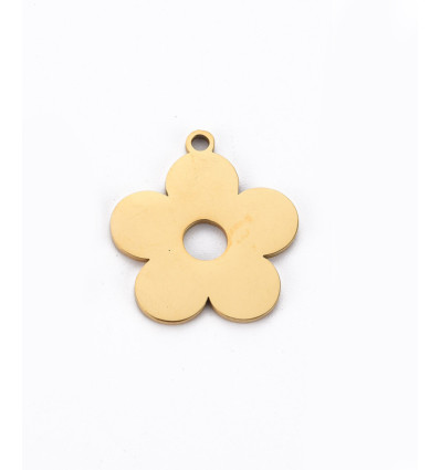 Pendentif grosse fleur 5 pétales