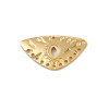 Pendentif oeil articulé + zircon vert