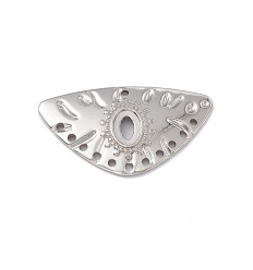 Pendentif oeil articulé + zircon vert