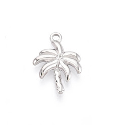 Pendentif oeil articulé + zircon vert