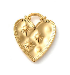Pendentif pastille inoxydable poinçonnée