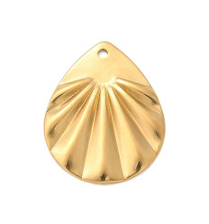 Pendentif goutte plate