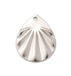 Pendentif goutte plate