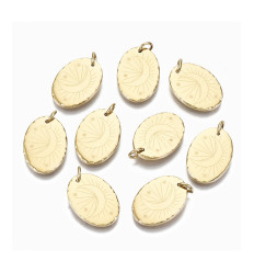 Pendentif pastille inoxydable poinçonnée
