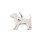 Pendentif chien petit coeur