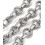 Chaine doubles anneaux - acier inoxydable (10 cm)