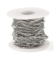 Chaine tiges torsadées - acier inoxydable (10 cm)