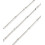 Chaine tiges torsadées - acier inoxydable (10 cm)