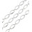 Chaine gros maillons ovales - acier inoxydable (10 cm)