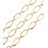 Chaine gros maillons ovales - acier inoxydable (10 cm)