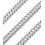 Chaine maille plate - acier inoxydable (10 cm)