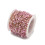 Chaine perles coquillages roses - acier inoxydable (10 cm)