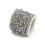 Chaine perles coquillages roses - acier inoxydable (10 cm)