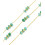 Chaine perles coquillages - acier inoxydable (10 cm)