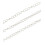 Chaine de rallonge fine - acier inoxydable (10 cm)