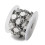 Chaine médailles - acier inoxydable (10 cm)