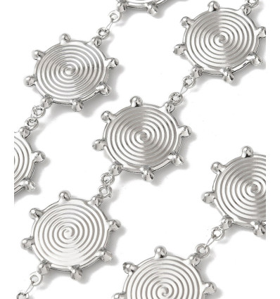 Chaine médailles - acier inoxydable (10 cm)