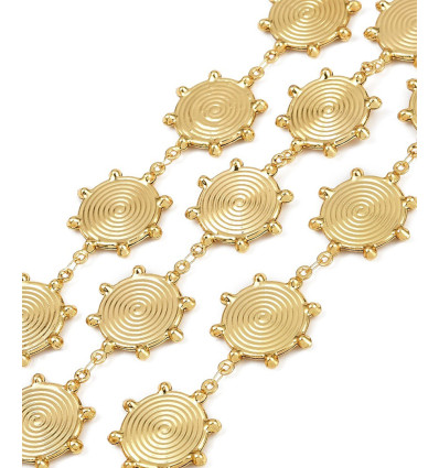 Chaine médailles - acier inoxydable (10 cm)