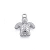 Pendentif pastille inoxydable poinçonnée