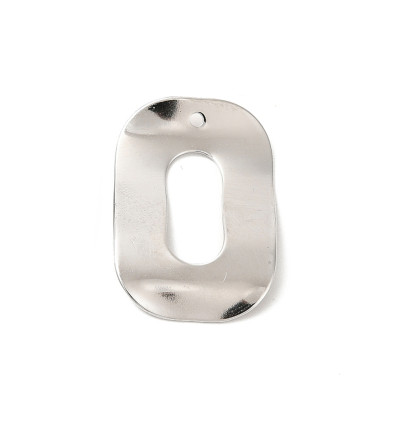 Pendentif rectangle ondulé