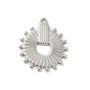 Pendentif oeil articulé + zircon vert
