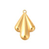 Pendentif oeil articulé + zircon vert