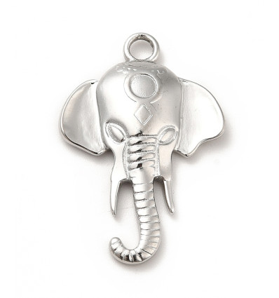 Pendentif tête d'éléphant