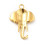 Pendentif tête d'éléphant