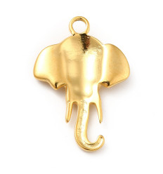 Pendentif oeil articulé + zircon vert