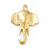 Pendentif tête d'éléphant