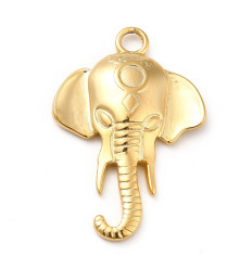 Pendentif oeil articulé + zircon vert
