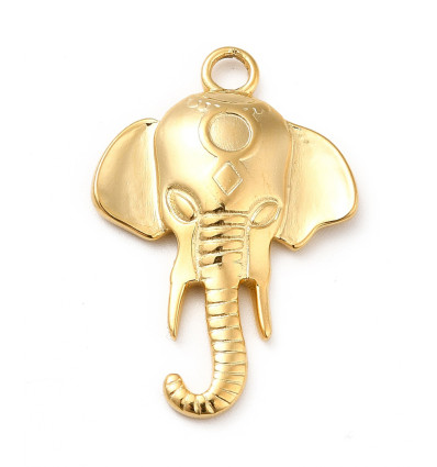 Pendentif tête d'éléphant
