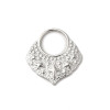 Pendentif oeil articulé + zircon vert