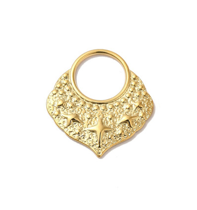 Pendentif cercle éventail