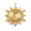 Pendentif oeil articulé + zircon vert