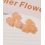 pendentif fleur pensée en acétate